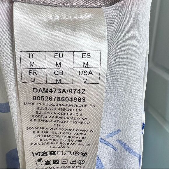 Sz M Falconeri 100% Silk Floral Maxi Wrap Dress $330 MSRP - Picture 13 of 14